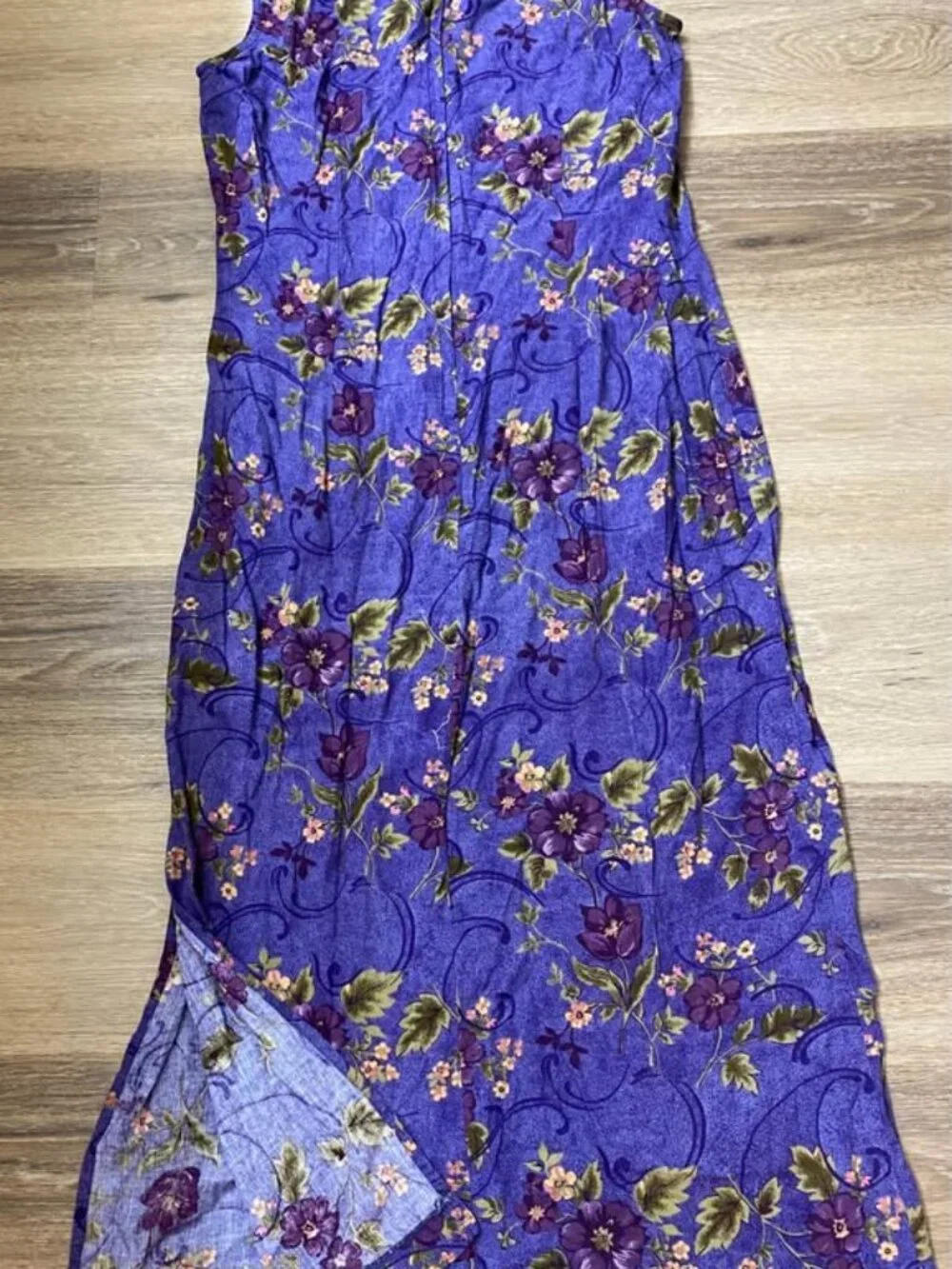 Vintage Bentley 100% Rayon Strapless Floral Maxi Dress | Whimsy Goth Boho Cottag